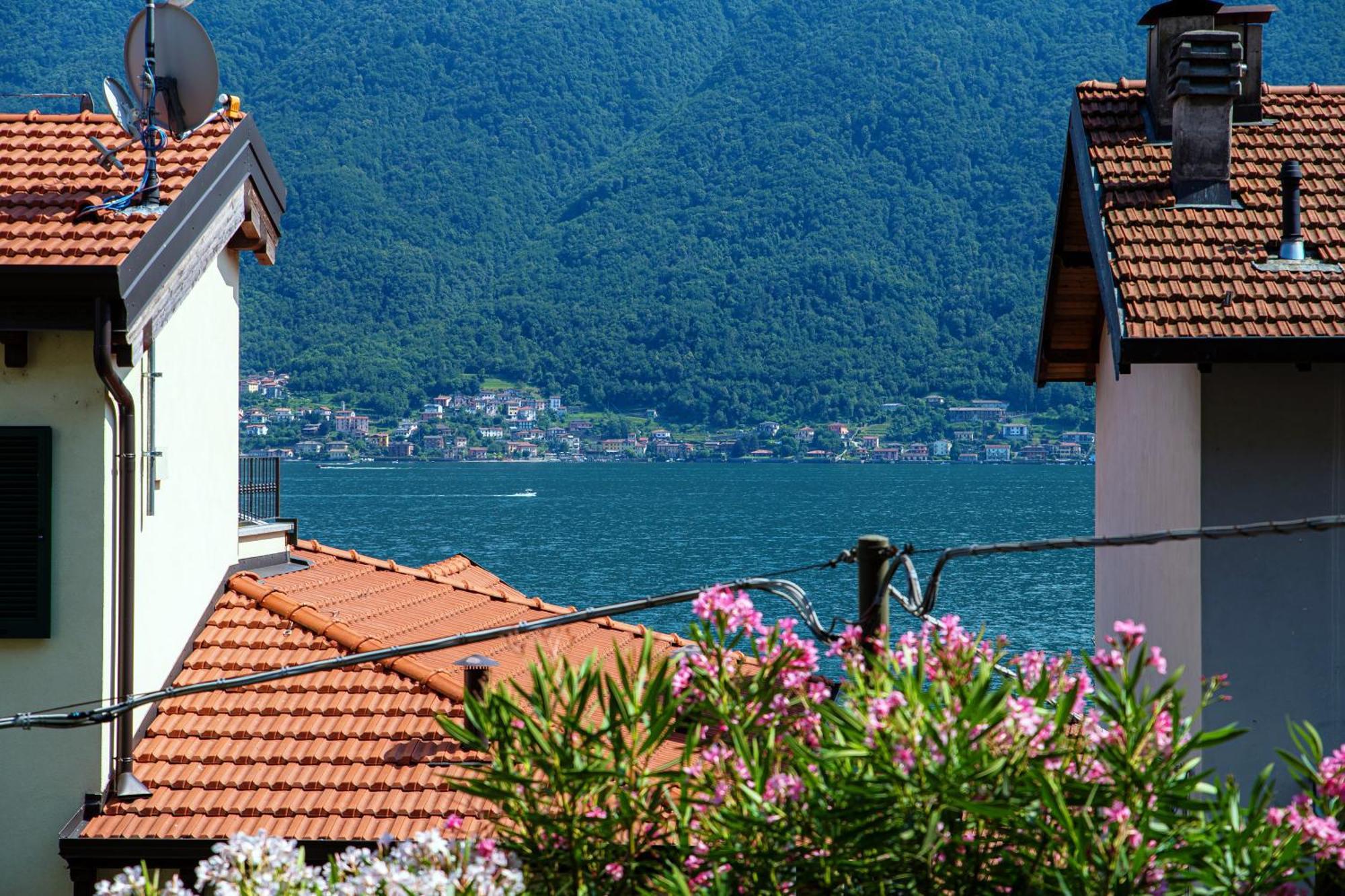 Delizioso Bilocale Vista Lago Colonno Eksteriør bilde